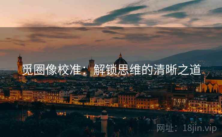 觅圈像校准:解锁思维的清晰之道 觅圈像校准:解锁思维的清晰之道